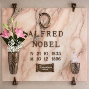 Cornice porta-foto ovale per lapidi – Finitura Glitter – Linea Cista – Bronzo