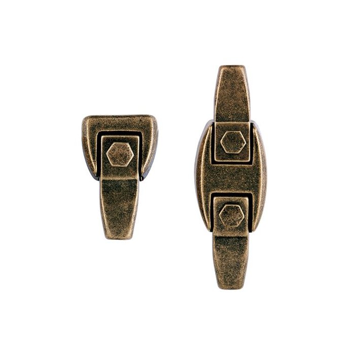 Staffe sostegno lapide bronzo glitter