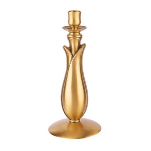 Candelabro in bronzo a forma di tulipano