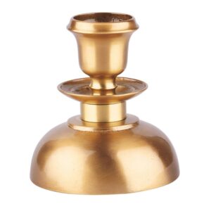 Candelabro basso in bronzo – Finitura bronzo lucido