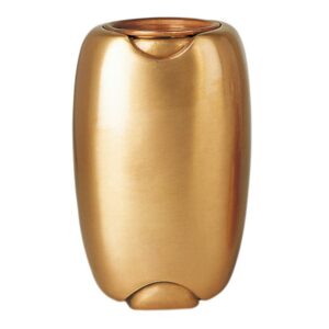Vaso portafiori per lapide – Linea Olpe – Bronzo