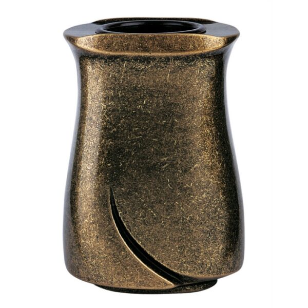 Vaso portafiori per lapide - Linea Idria - Bronzo glitter