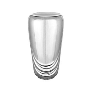 Vaso portafiori per lapide – Linea Pelike – Bronzo – Finitura cromato