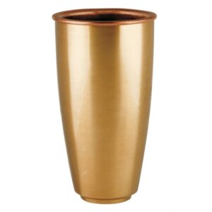 Vaso portafiori per lapide – Linea Pisside – Bronzo