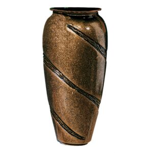 Vaso portafiori per lapide – Linea Anfora – Bronzo glitter