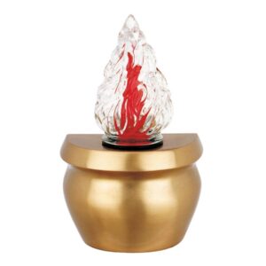 Lampada votiva per lapidi – Linea Giara – Bronzo