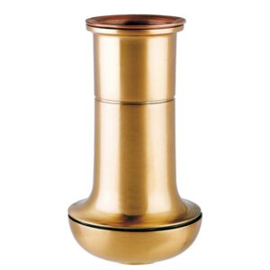 Vaso portafiori in bronzo per lapidi – Linea Campana