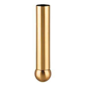 Porta-orchidea semplice in bronzo per lapide