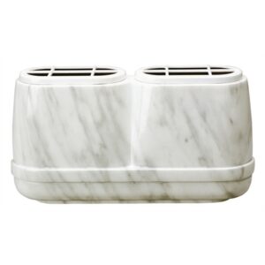 Vaschetta portafiori doppia per lapide – Linea Cotile Carrara – Bronzo