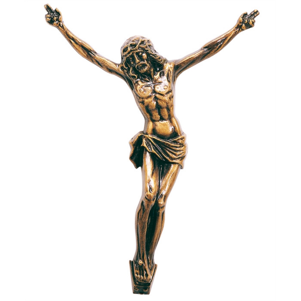 0000343 cristo crocefisso in bronzo senza croce stile classico 1000