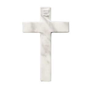 Croce in bronzo – Finitura marmo Carrara