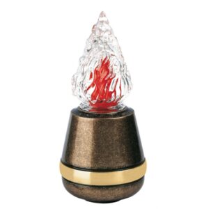 Lampada votiva per lapidi – Linea Cotile – Bronzo glitter fascia bronzo