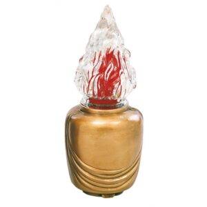Lampada votiva per lapidi – Linea Pelike – Bronzo