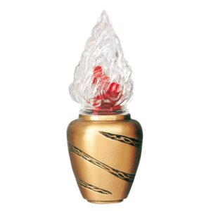 Lampada votiva per lapidi – Linea Anfora – Bronzo