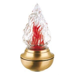 Lampada piccola per lapidi – Attacco a braccio – Bronzo