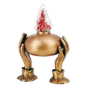 Lampada sorretta da mani – Cotile – Bronzo