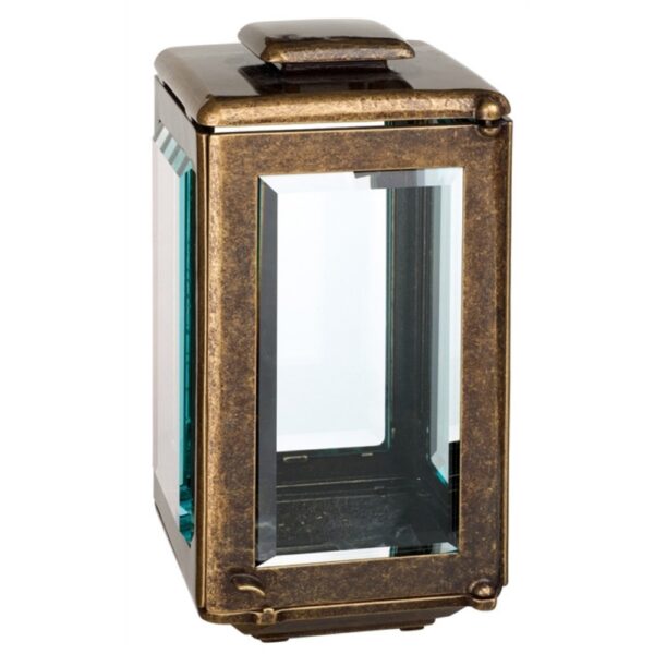 Lampada a cero grande per lapidi - Bronzo glitter