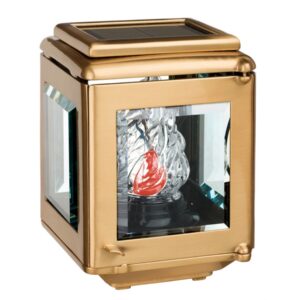 Lampada a cero piccola con lumino a celle solari – Altezza 19 cm