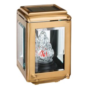 Lampada a cero media con lumino a celle solari – Altezza 23 cm