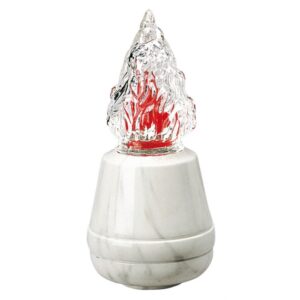 Lampada votiva per lapidi – Linea Cotile – Bronzo finitura Carrara
