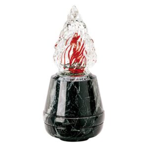 Lampada votiva per lapidi – Linea Cotile – Bronzo finitura Nero Marquinia
