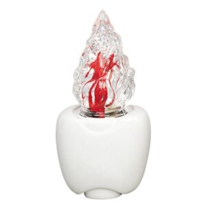 Lampada votiva per lapidi – Linea Olpe – Bronzo bianco