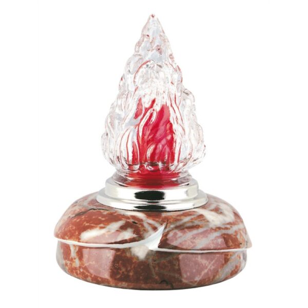 Lampada ad incasso per tombe a terra - Linea Victoria Marmo Rosso Francia - Porcellana
