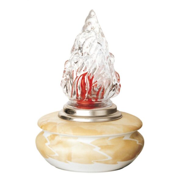 Lampada ad incasso per tombe a terra - Linea Venere Foglie - Porcellana