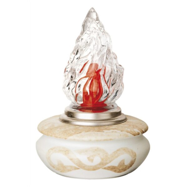 Lampada ad incasso per tombe a terra - Linea Venere Etrusca - Porcellana