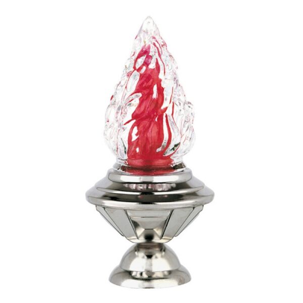 Lampada votiva per lapidi - Linea Gotico - Acciaio