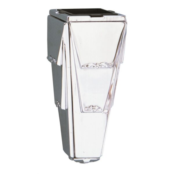 Vaso portafiori per lapide - Linea Neoclassico - Acciaio