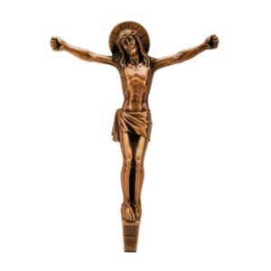 Cristo crocefisso in bronzo senza croce stile moderno