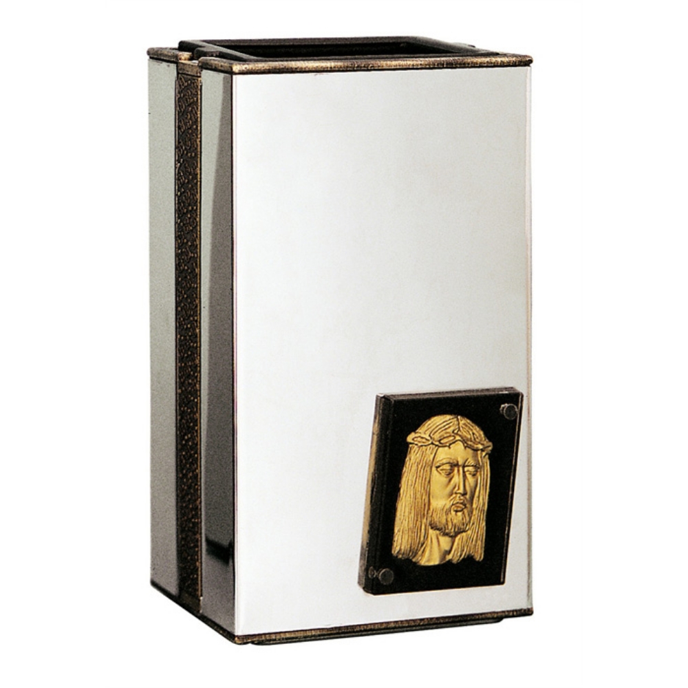 0000881 portafiori ionica jesus acciaio 1000