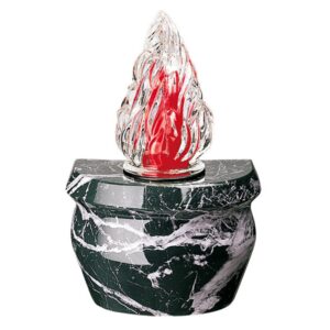 Lampada votiva per lapidi – Linea Giara – Bronzo finitura Nero Marquinia