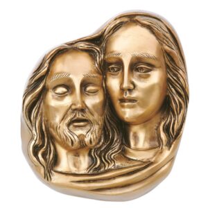 Targa con bassorilievo in bronzo per lapide – Pietà