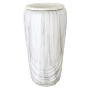 Vaso portafiori per lapide – Linea Pelike – Bronzo – Finitura marmo Carrara