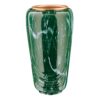 Vaso portafiori per lapide - Linea Pelike - Bronzo - Finitura marmo Verde Guatemala