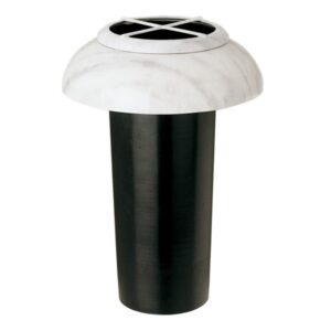 Vaso portafiori da incasso per tombe a terra o per mensole – Linea Carrara