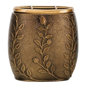 Vaschetta portafiori per lapide – Linea Meg – Bronzo Shell Moulding