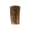 Vaso portafiori per lapide - Linea Seba - Bronzo glitter