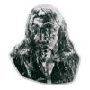 Targa con bassorilievo in bronzo per lapide - Cristo - Finitura marmo Nero Marquinia