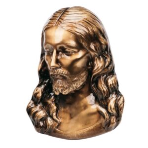 Targa con bassorilievo in bronzo per cappella cimiteriale – Cristo giovane