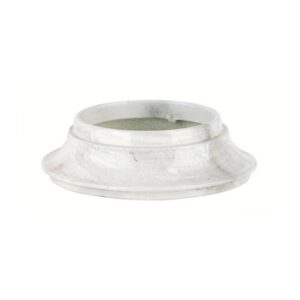 Ghiera in bronzo per lampade votive con fiamma in vetro – Finitura marmo Carrara