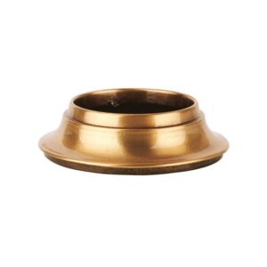 Ghiera in bronzo con fiamma in vetro – Altezza cm 13 – Diametro base cm 8
