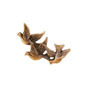 Decorazione in bronzo per monumenti cimiteriali e cappelle – Rappresentazione di colombe in volo