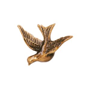 Decorazione in bronzo rappresentante una colomba
