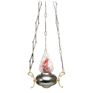 Lampadario classico in bronzo per cappelle – Mercurio (Canna di fucile)
