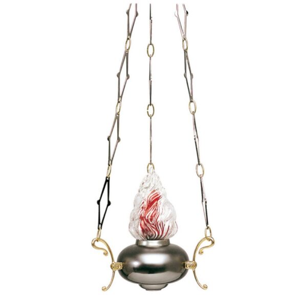 Lampadario classico in bronzo per cappelle - Mercurio (Canna di fucile)