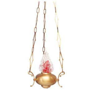Lampadario classico in bronzo per cappelle cimiteriali