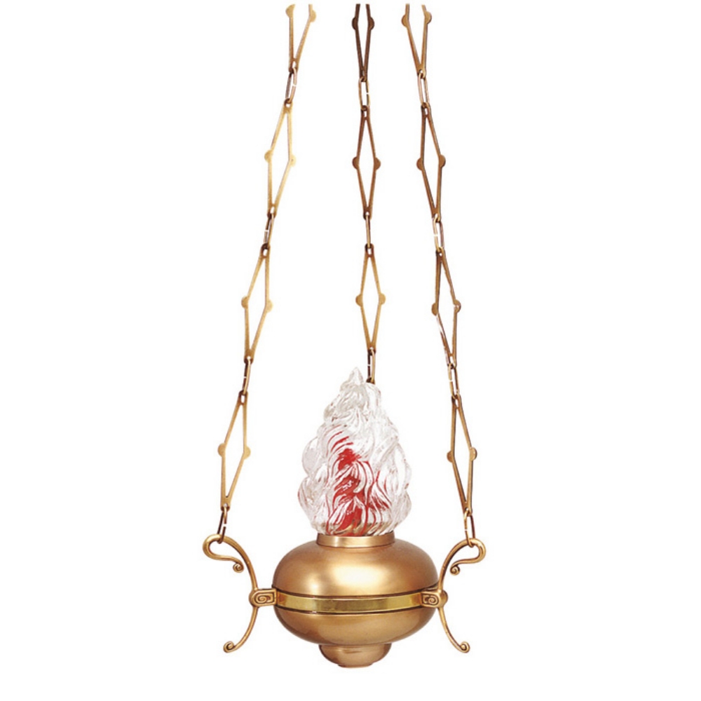 0001245 lampadario classico in bronzo per cappelle fascetta dorata 1000